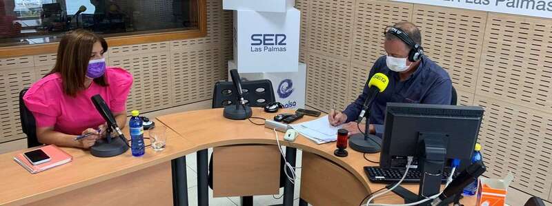 Carmen Hernández, esta mañana en los estudios de SER Las Palmas/TA.